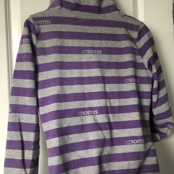 Nomis striped cardigan sweatshirt with hood M - Picture 2 of 3